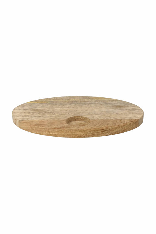 Ovaler Kartenhalter Mangoholz