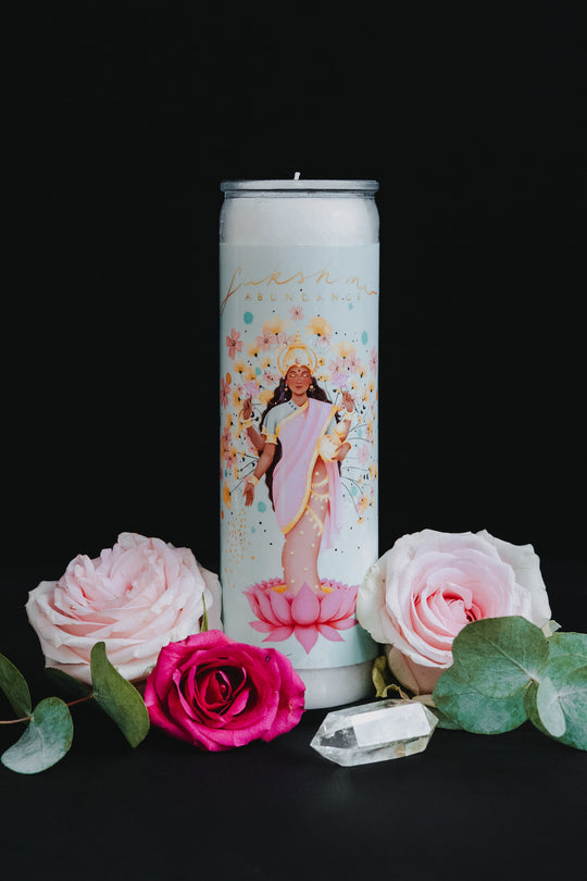 Mint Lakshmi Altarkerze ~ Fülle